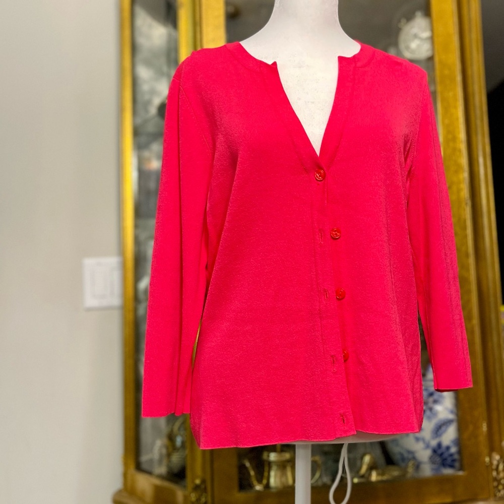 Talbots Petites Pink Cardigan